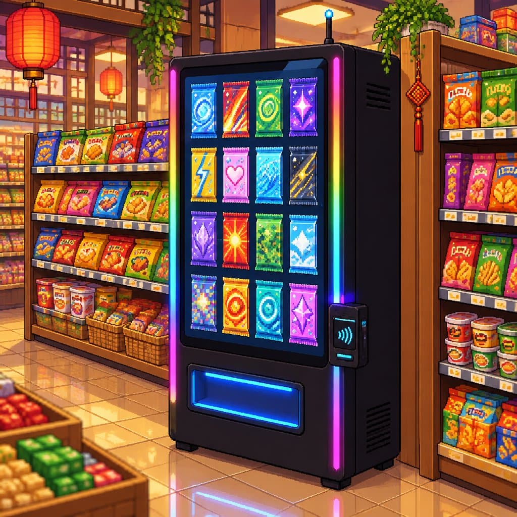 VendWorks machine styled for a asian markets location